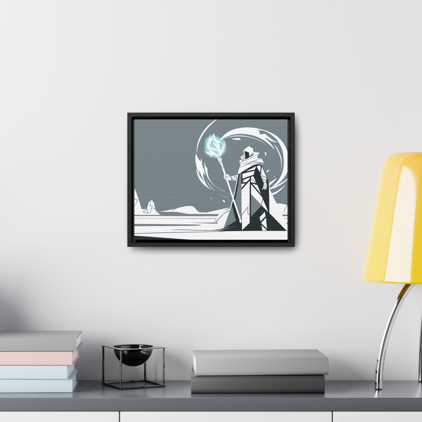 Mage of the Frozen Wastes - Gallery Canvas Wraps, Horizontal Frame