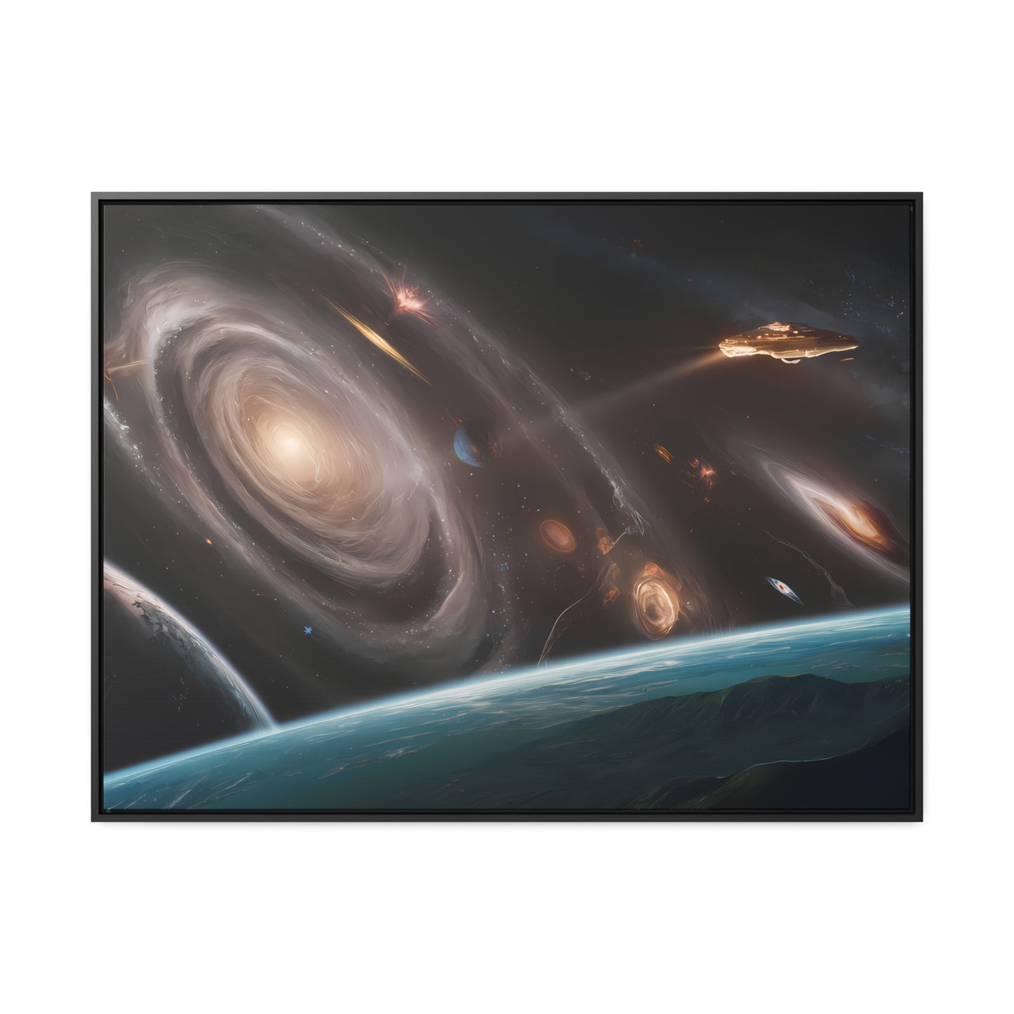 Galactic Odyssey - Gallery Canvas Wraps, Horizontal Frame