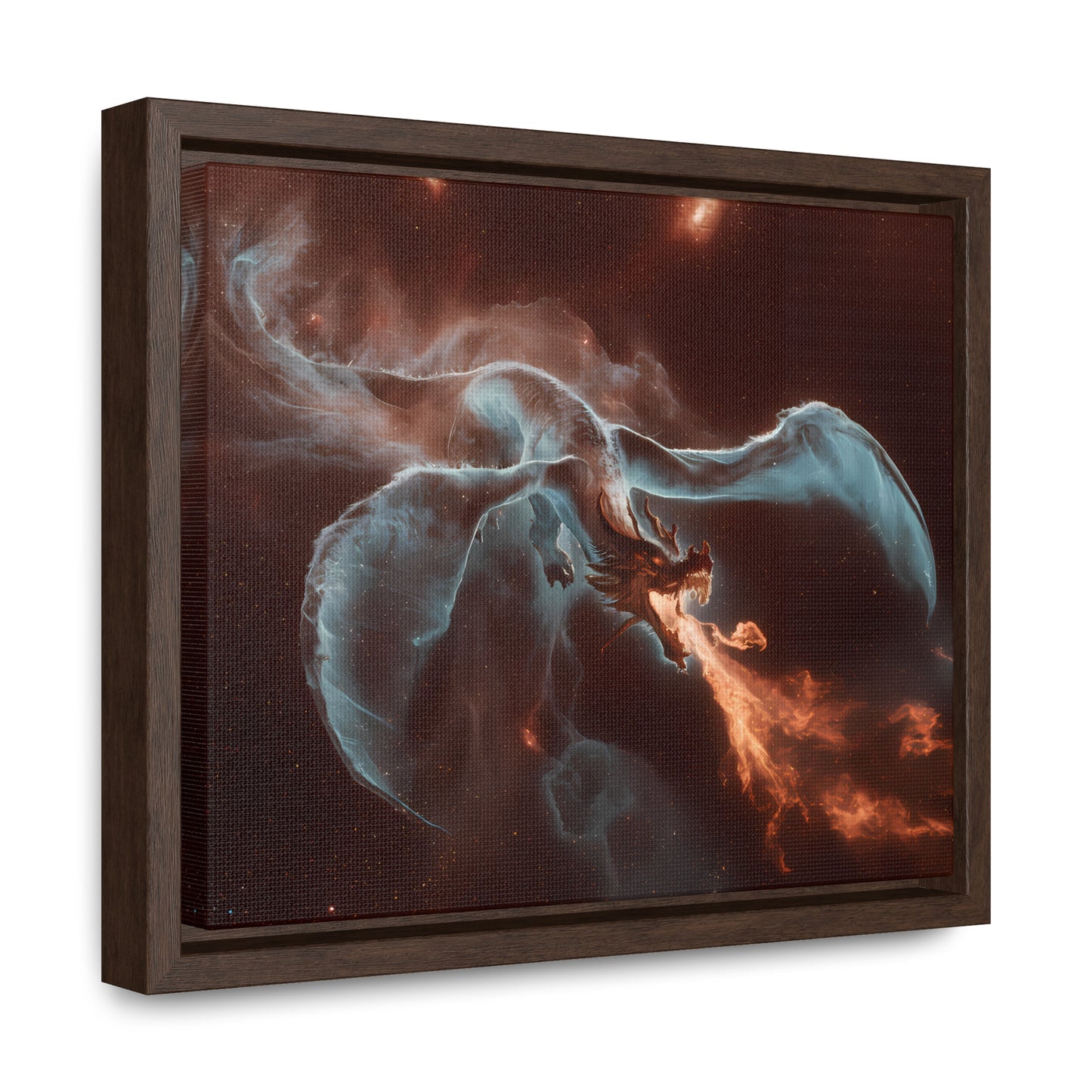 Celestial Inferno Dragon - Gallery Canvas Wraps, Horizontal Frame