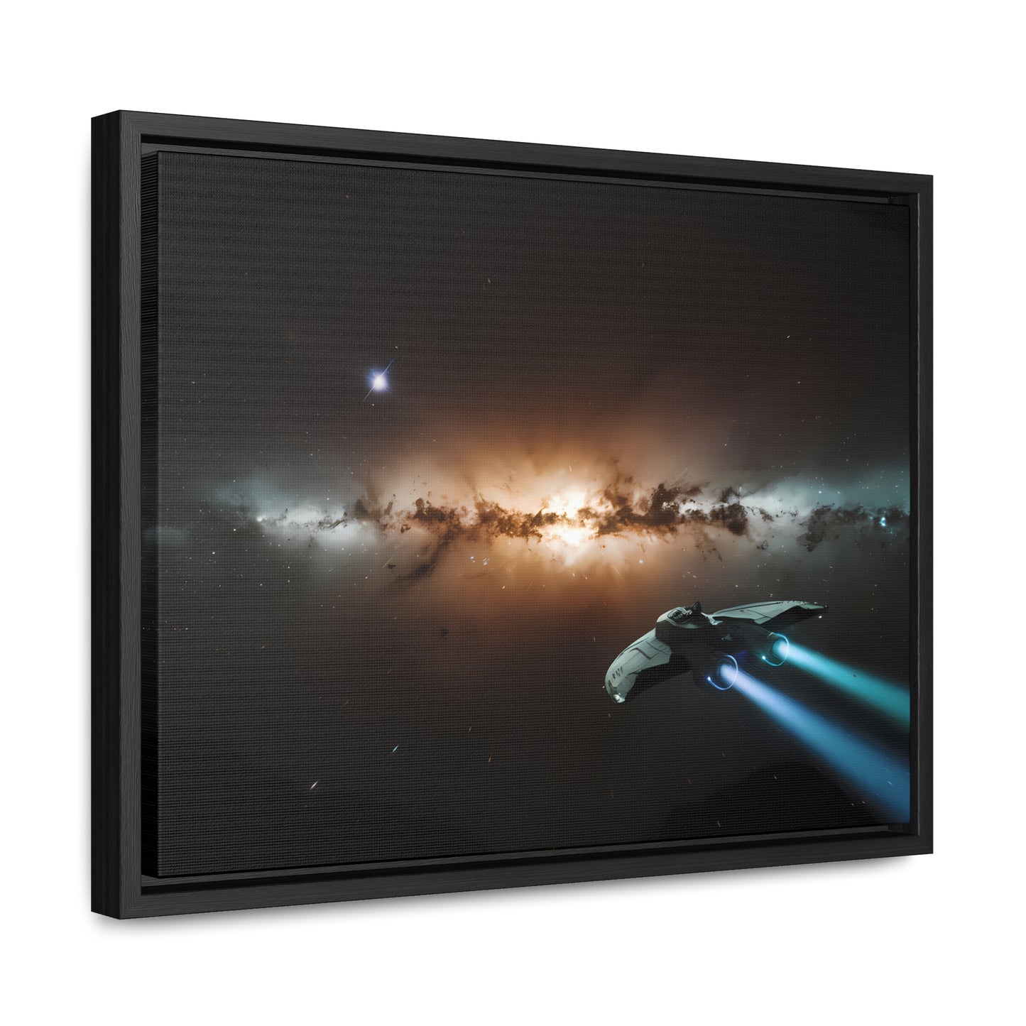 Voyage Through the Cosmic Abyss - Gallery Canvas Wraps, Horizontal Frame