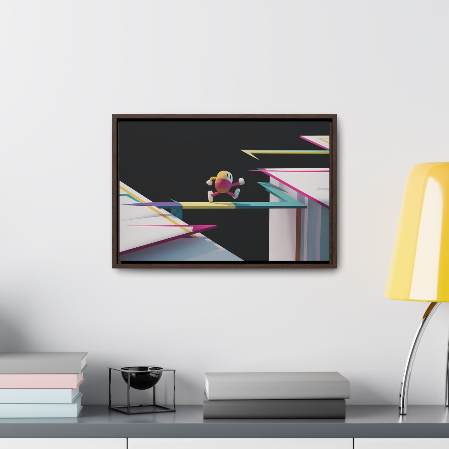 "Leaping Through Dimensions" - Gallery Canvas Wraps, Horizontal Frame