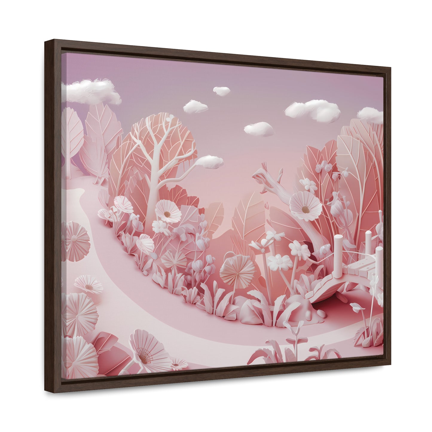 Whimsical Dawn Garden - Gallery Canvas Wraps, Horizontal Frame