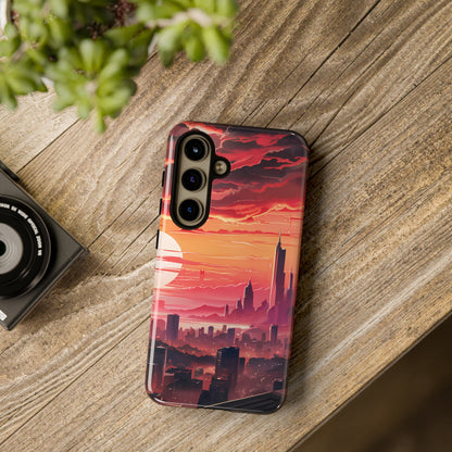 Anime City at Dawn - Smartphone Tough Cases