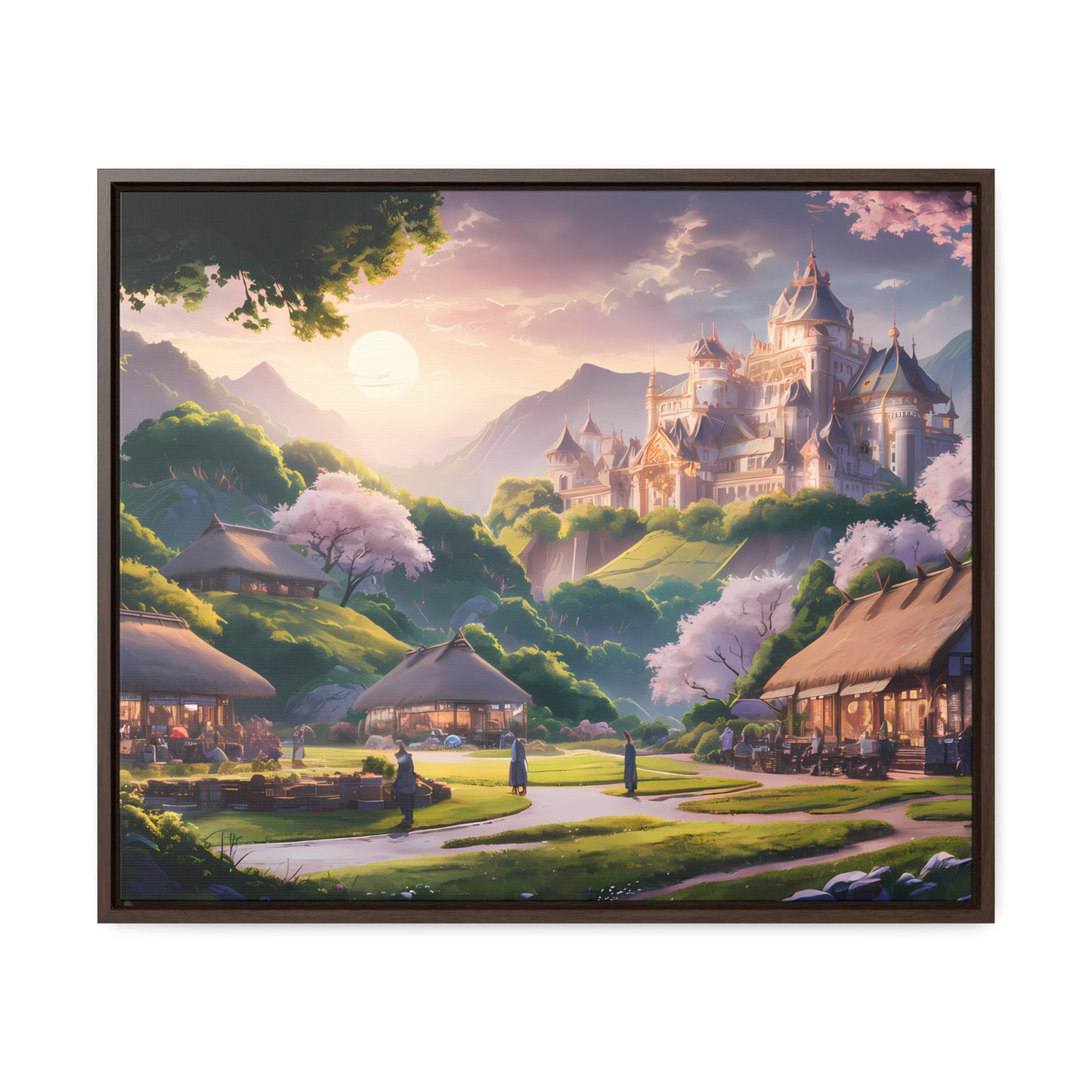 "Whispers of the Twilight Kingdom" - Gallery Canvas Wraps, Horizontal Frame