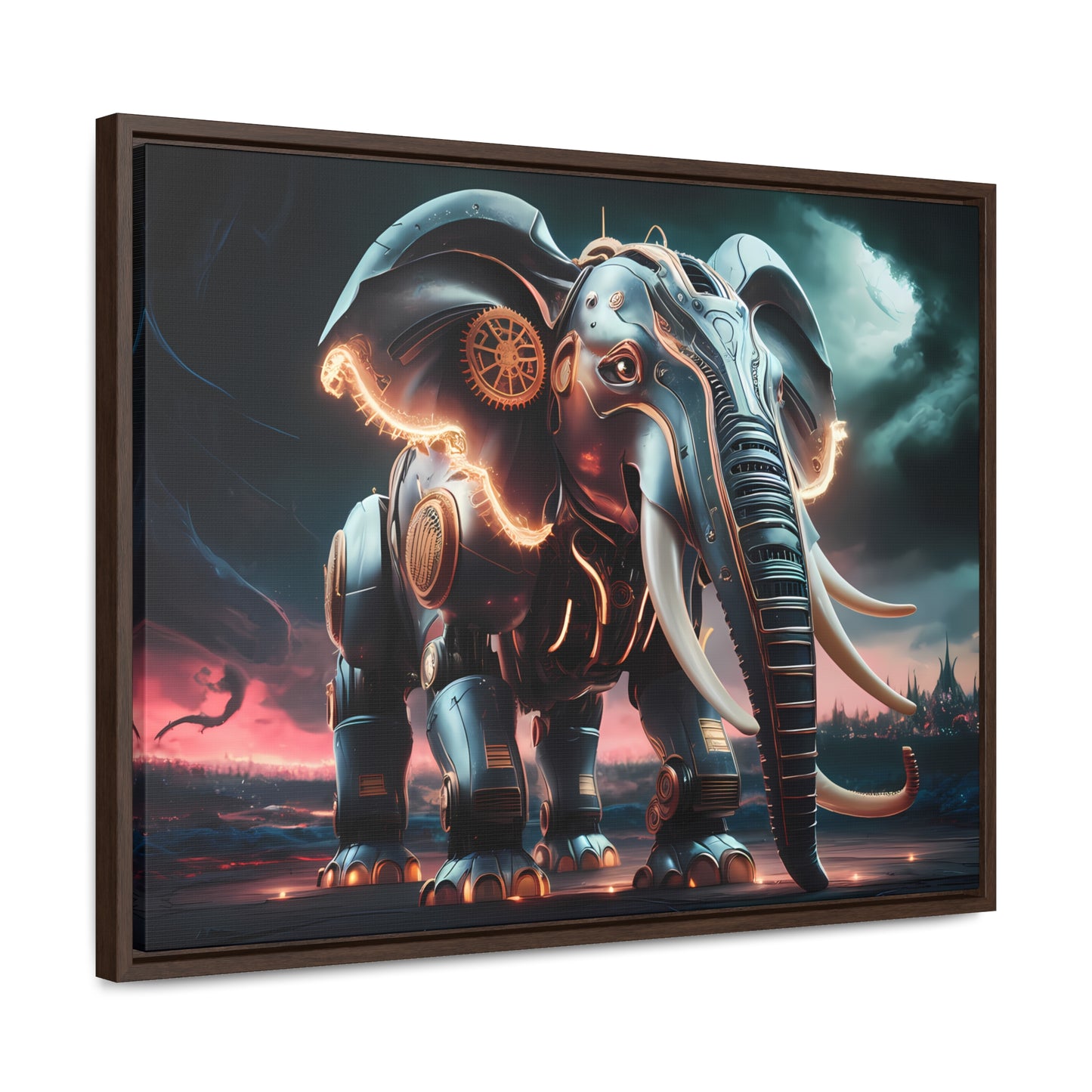 "Clockwork Titan" - Gallery Canvas Wraps, Horizontal Frame