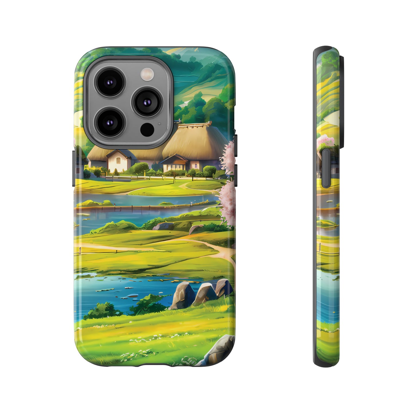 Idyllic Anime Village - Smartphone Tough Cases