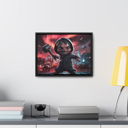 "Revenge of the Tiny Titan" - Gallery Canvas Wraps, Horizontal Frame