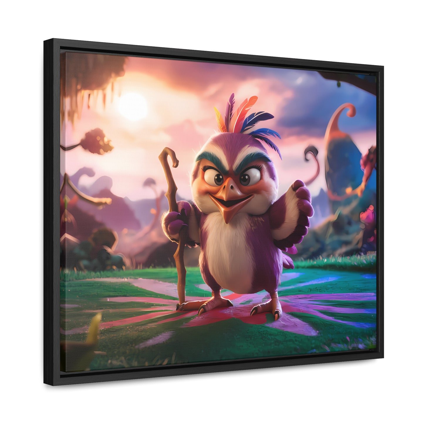 Guardian of the Enchanted Forest - Gallery Canvas Wraps, Horizontal Frame