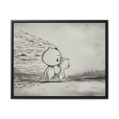 "Together Through the Storm" - Gallery Canvas Wraps, Horizontal Frame