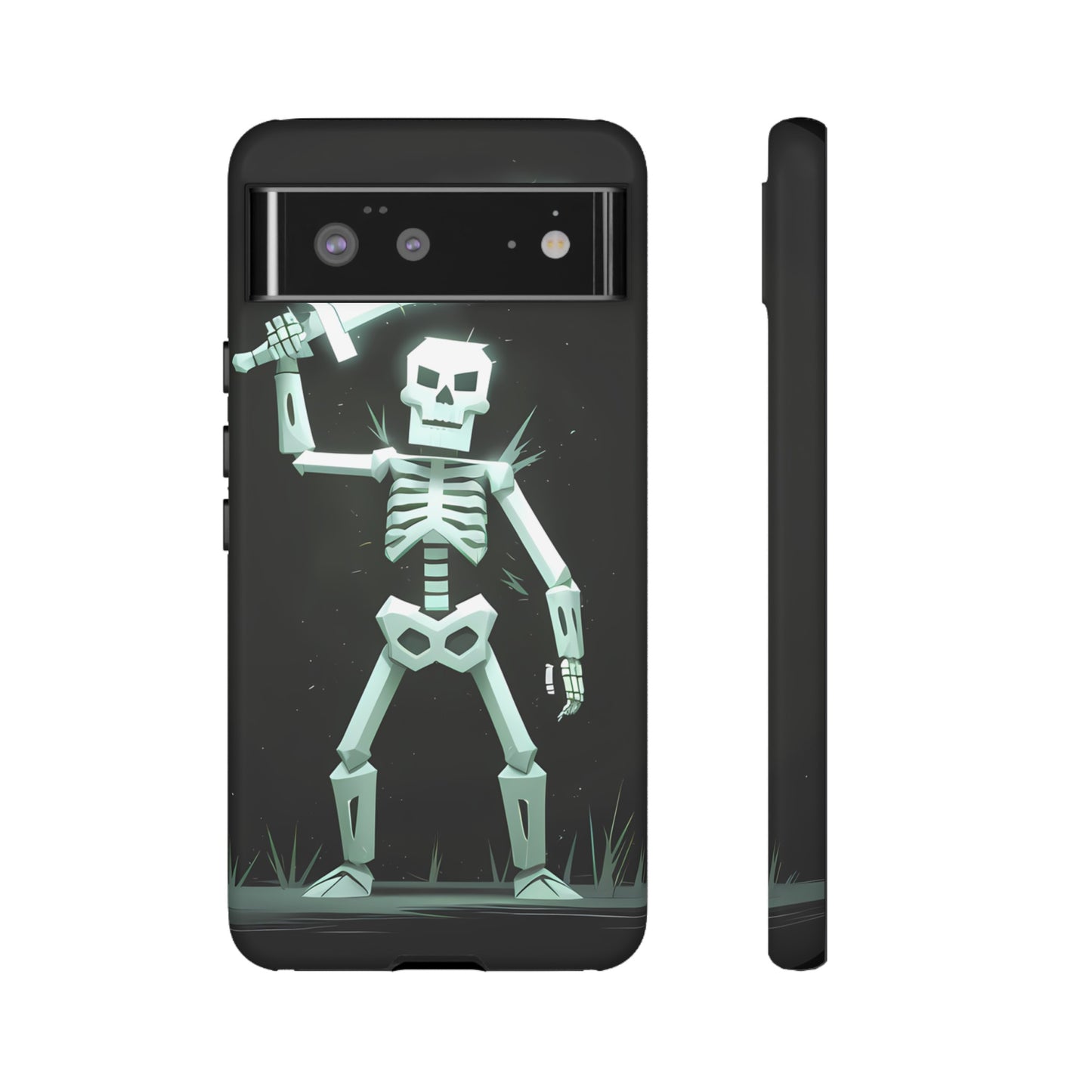 Geometric Skeleton Swordsman - Smartphone Tough Cases