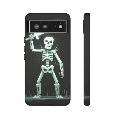 Geometric Skeleton Swordsman - Smartphone Tough Cases