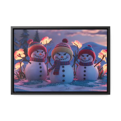 Frosty Troublemakers - Gallery Canvas Wraps, Horizontal Frame