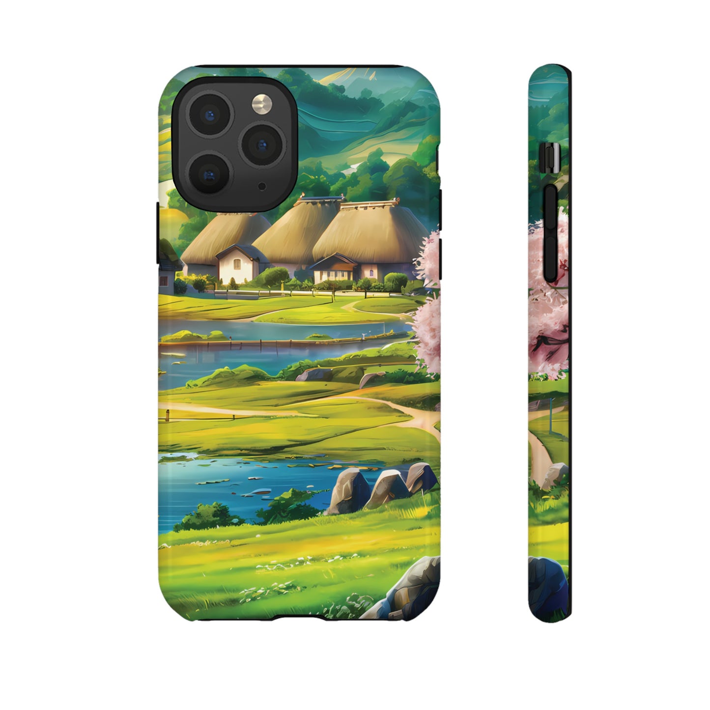 Idyllic Anime Village - Smartphone Tough Cases