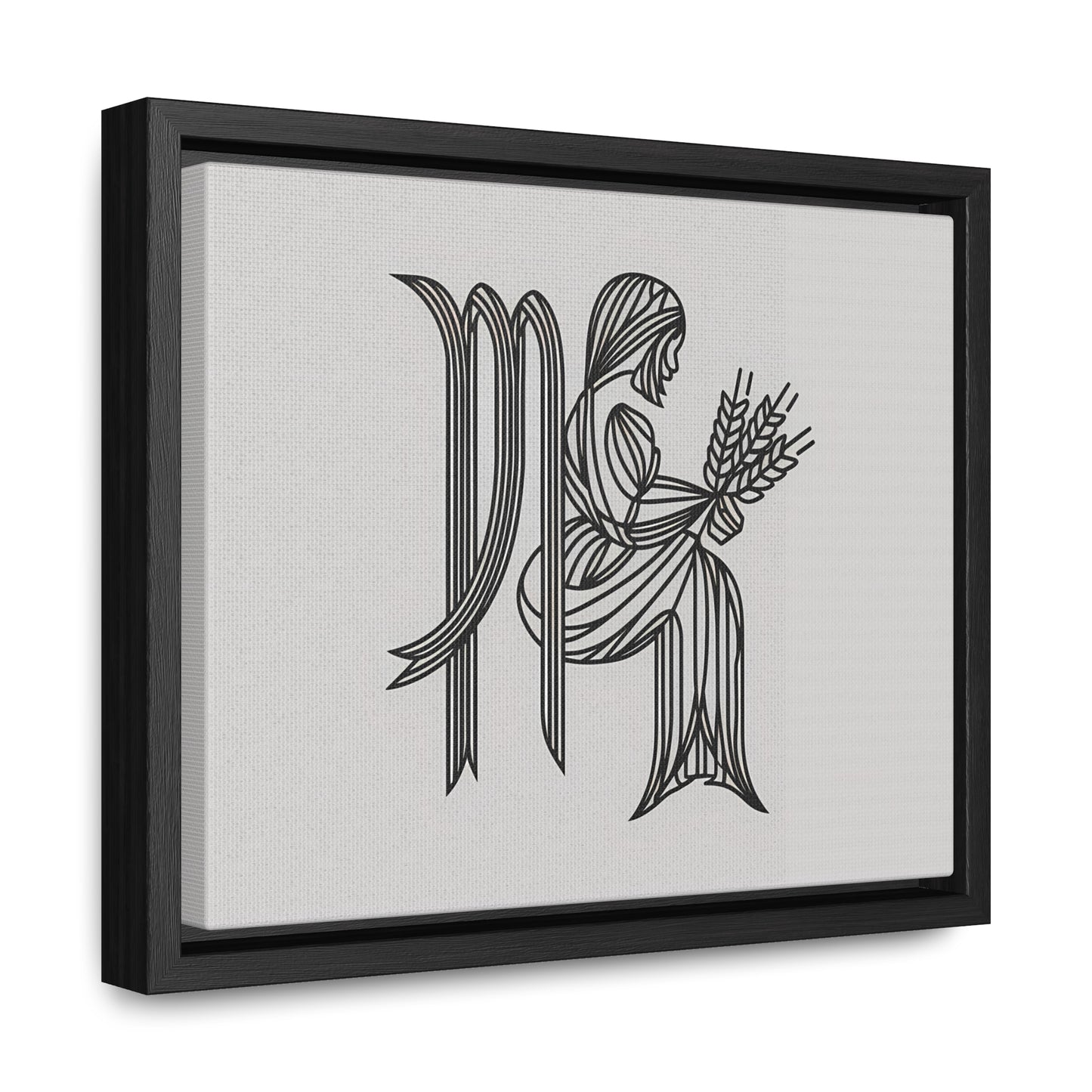 Virgo Lines - Gallery Canvas Wraps, Horizontal Frame