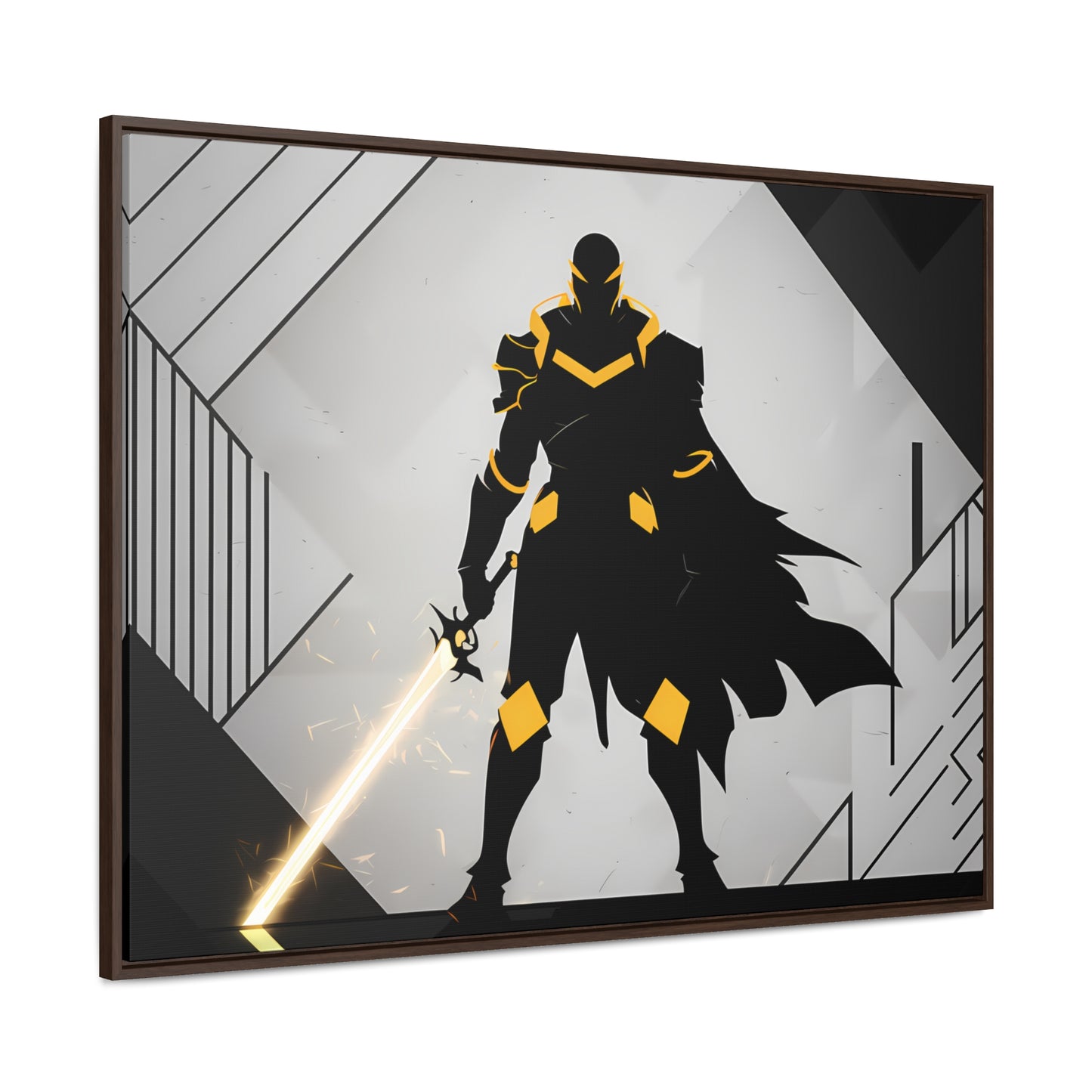 The Sentinel of Shadows - Gallery Canvas Wraps, Horizontal Frame