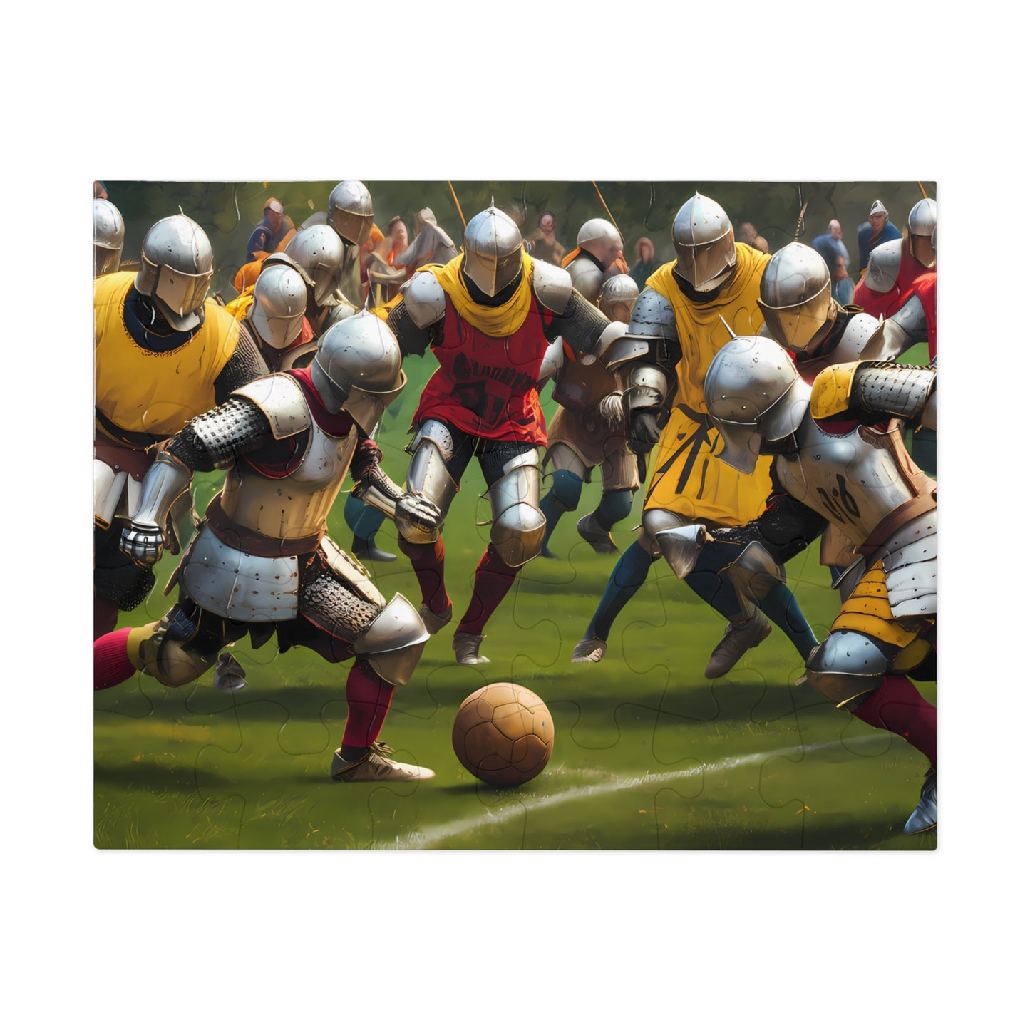 Knights of the Pitch: Medieval Football Frenzy - Jigsaw Puzzle (30, 110, 252, 500,1000-Piece)