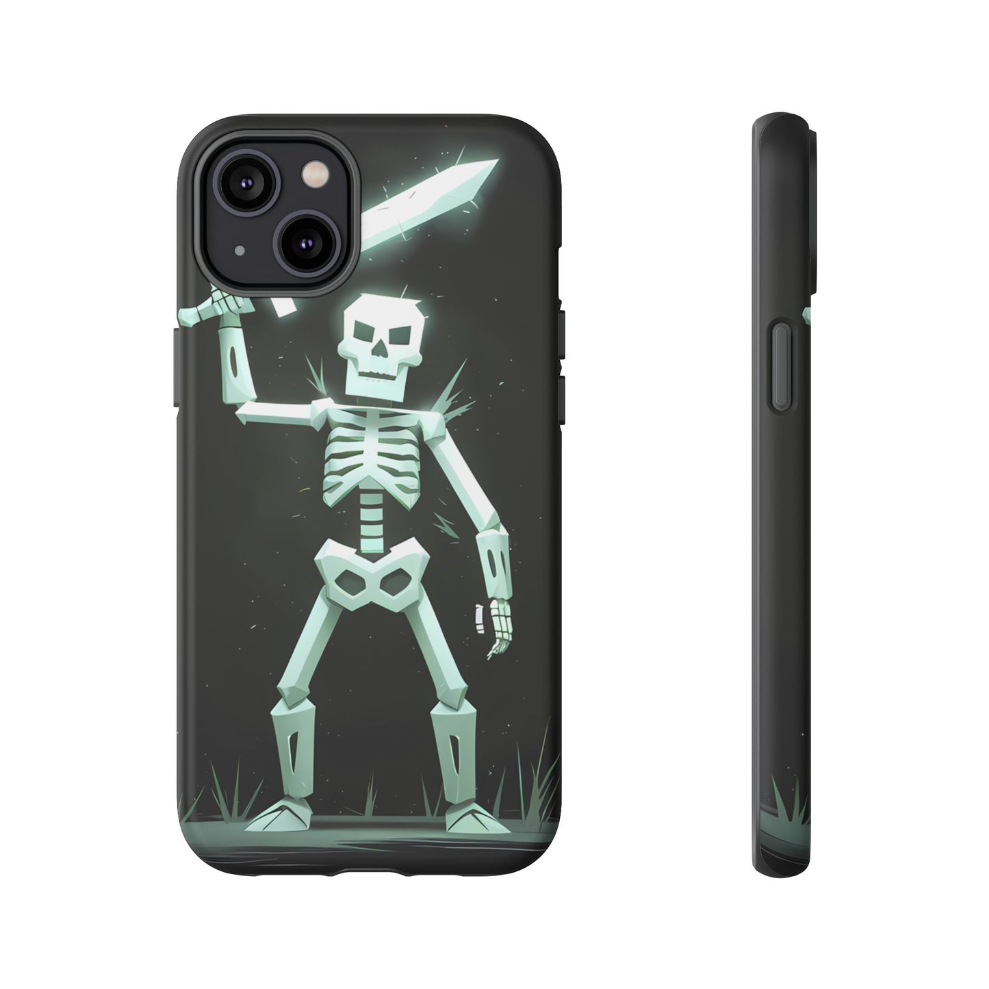 Geometric Skeleton Swordsman - Smartphone Tough Cases