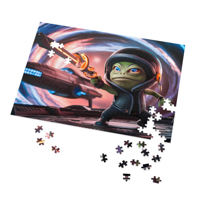 Space Lizard Commander - Jigsaw Puzzle (30, 110, 252, 500,1000-Piece)