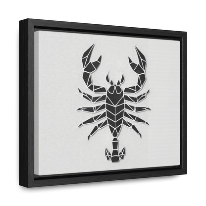 Geometric Scorpion Icon - Gallery Canvas Wraps, Horizontal Frame