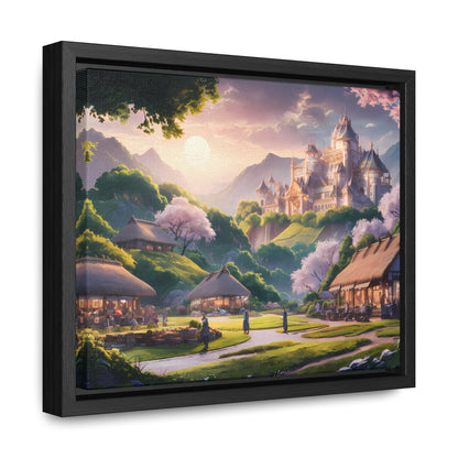 "Whispers of the Twilight Kingdom" - Gallery Canvas Wraps, Horizontal Frame