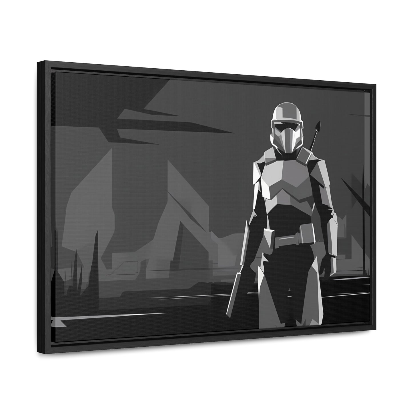 The Lone Protector - Gallery Canvas Wraps, Horizontal Frame