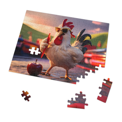 Cool Rooster's Apple Adventure - Jigsaw Puzzle (30, 110, 252, 500,1000-Piece)