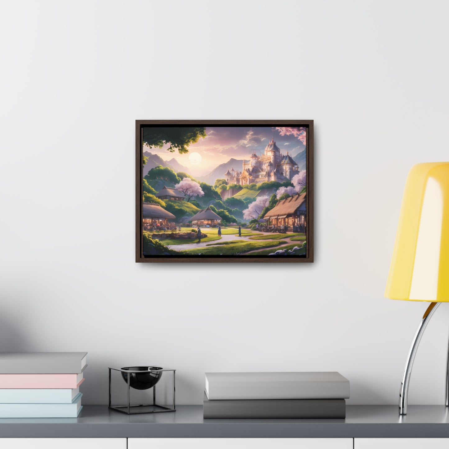 "Whispers of the Twilight Kingdom" - Gallery Canvas Wraps, Horizontal Frame