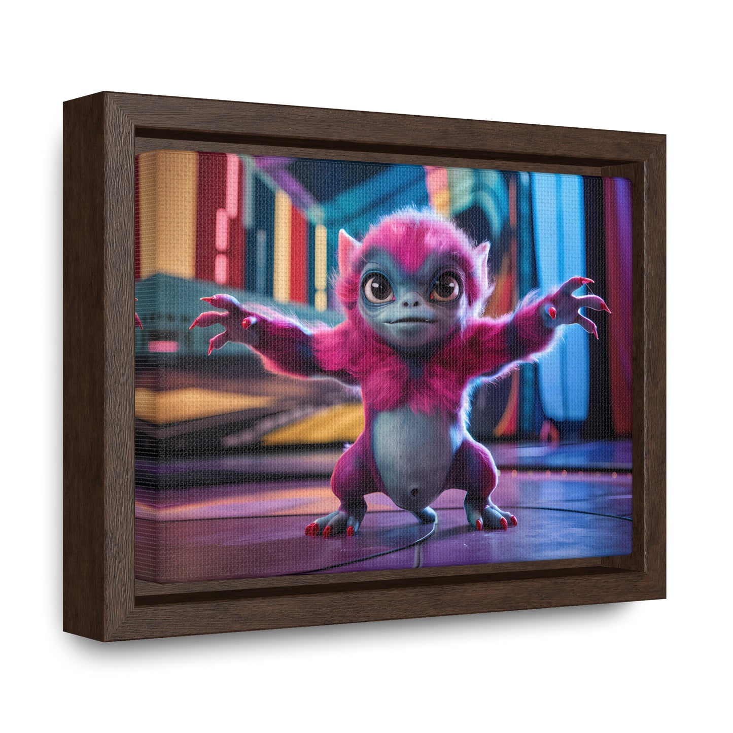 Cosmic Critter on the Dance Floor - Gallery Canvas Wraps, Horizontal Frame