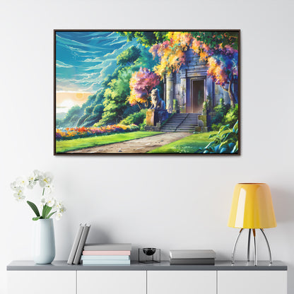 Sanctuary of the Forgotten Dawn - Gallery Canvas Wraps, Horizontal Frame