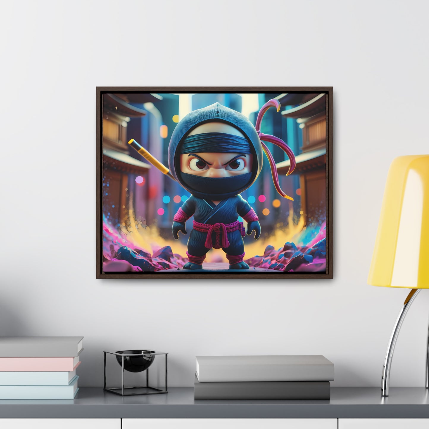 Tiny Ninja, Big Attitude - Gallery Canvas Wraps, Horizontal Frame