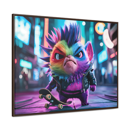 Skateboarding Punk - Gallery Canvas Wraps, Horizontal Frame