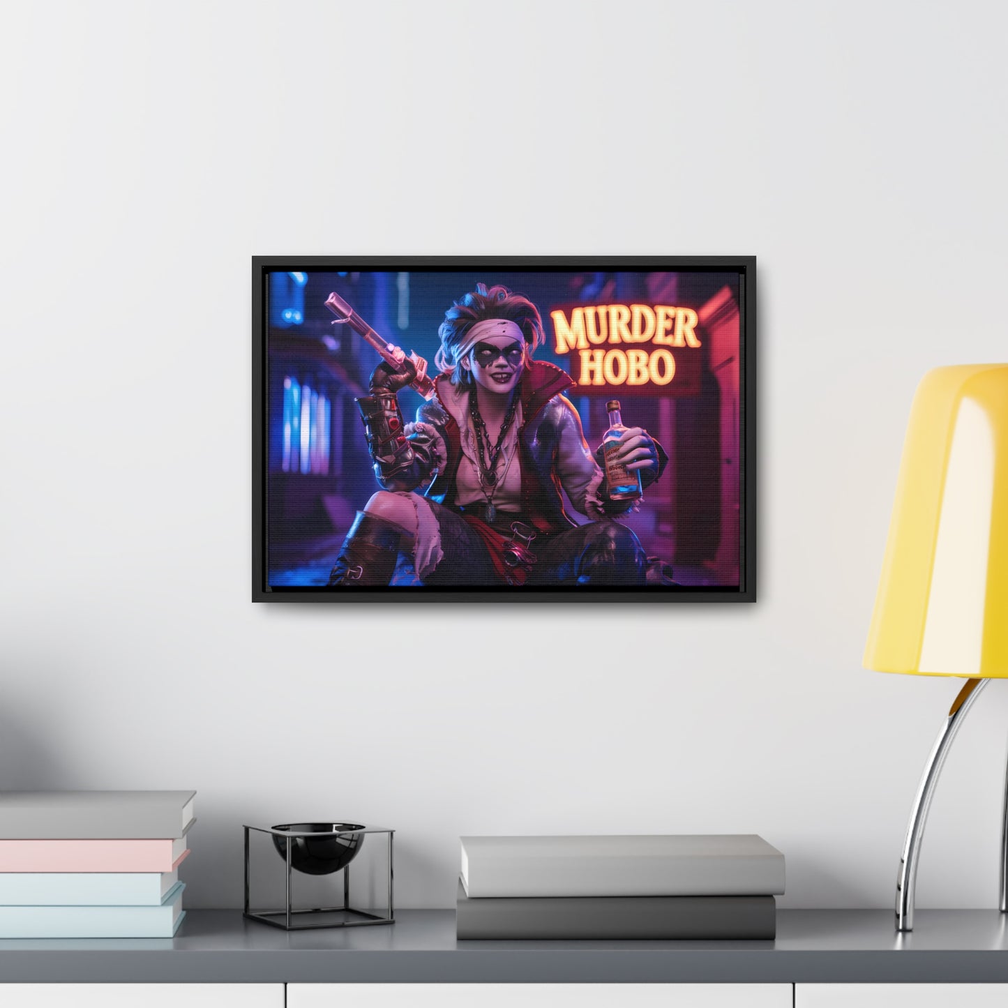 Neon Anarchy - Gallery Canvas Wraps, Horizontal Frame