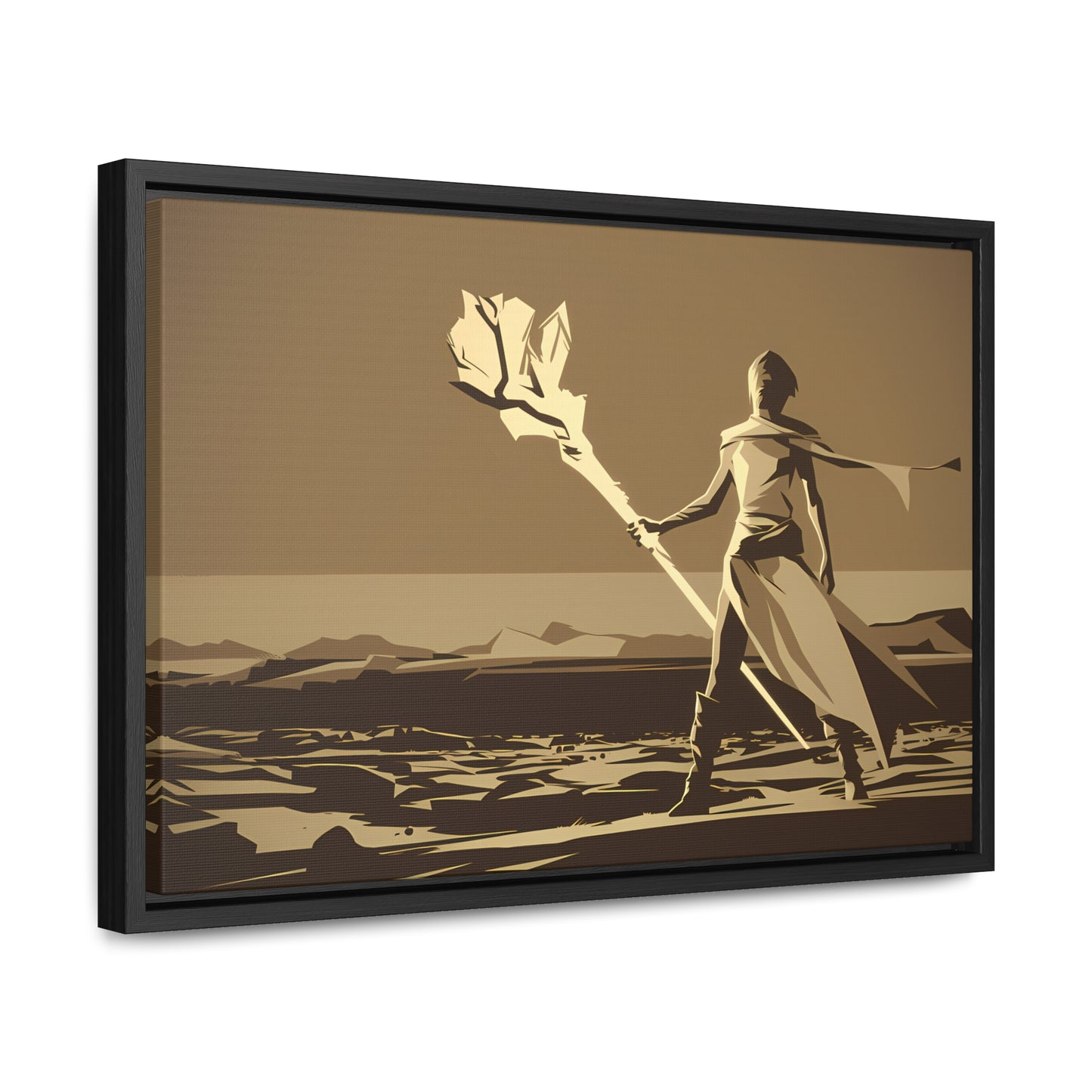 Wanderer of the Desolate Lands - Gallery Canvas Wraps, Horizontal Frame