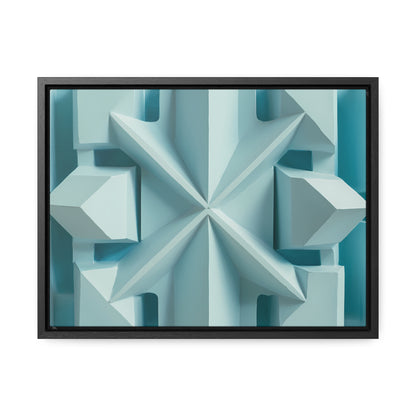 Fractal Symmetry in Ice - Gallery Canvas Wraps, Horizontal Frame