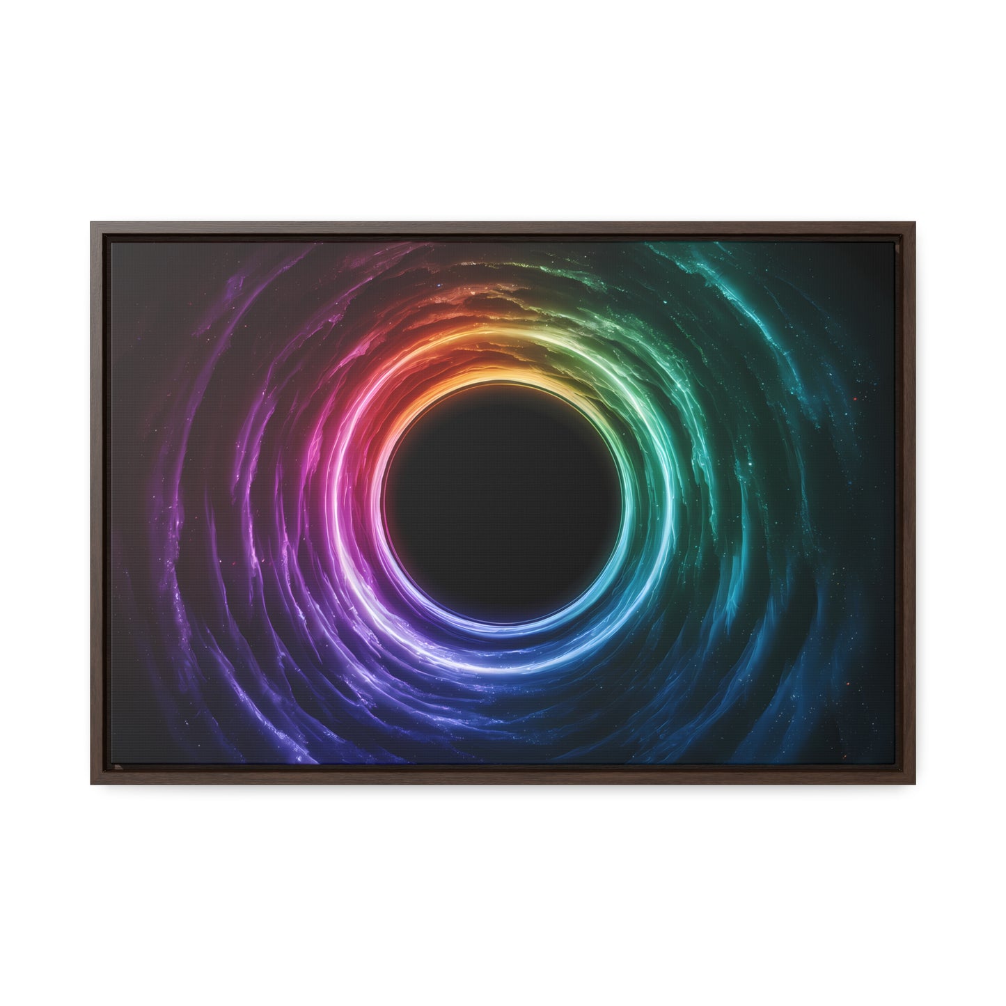 Cosmic Vortex of Light - Gallery Canvas Wraps, Horizontal Frame