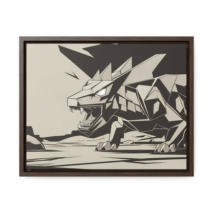 Raging Stone Guardian - Gallery Canvas Wraps, Horizontal Frame