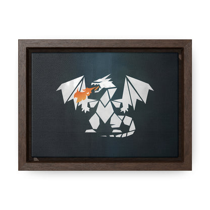 Origami Dragon Flame - Gallery Canvas Wraps, Horizontal Frame