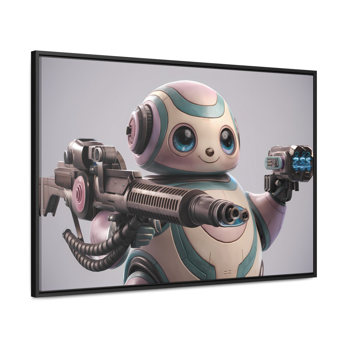 "Adorable Defender" - Gallery Canvas Wraps, Horizontal Frame