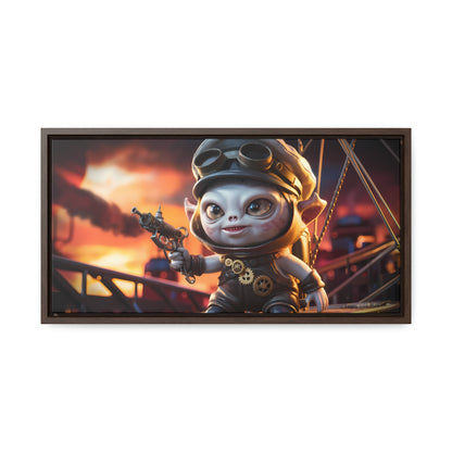 Steampunk Goblin Commander at Dusk - Gallery Canvas Wraps, Horizontal Frame