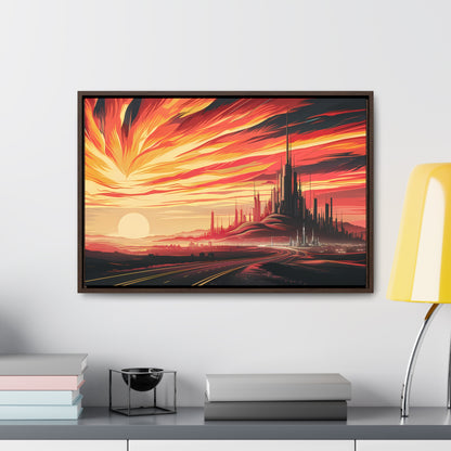 Twilight of the Metropolis - Gallery Canvas Wraps, Horizontal Frame