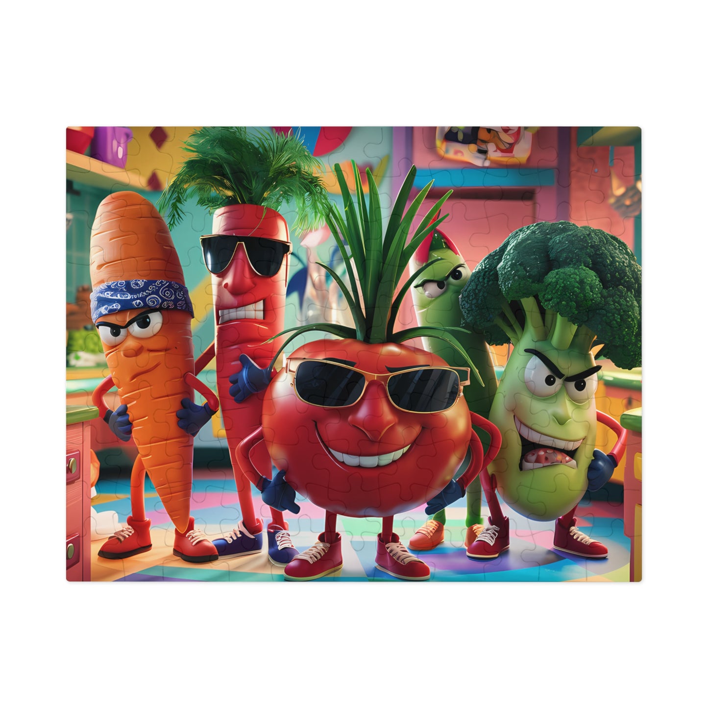 "Veggie Squad: Kitchen Warriors" - Jigsaw Puzzle (30, 110, 252, 500,1000-Piece)