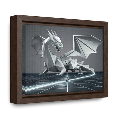 Confrontation in the Digital Realm - Gallery Canvas Wraps, Horizontal Frame