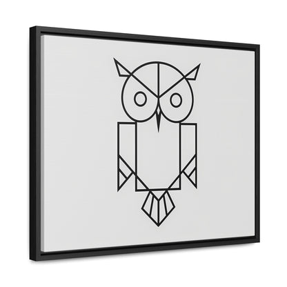 Geometric Owl - Gallery Canvas Wraps, Horizontal Frame