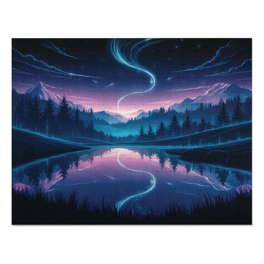 Dawn at magical Lake- Jigsaw Puzzle (30, 110, 252, 500,1000-Piece)