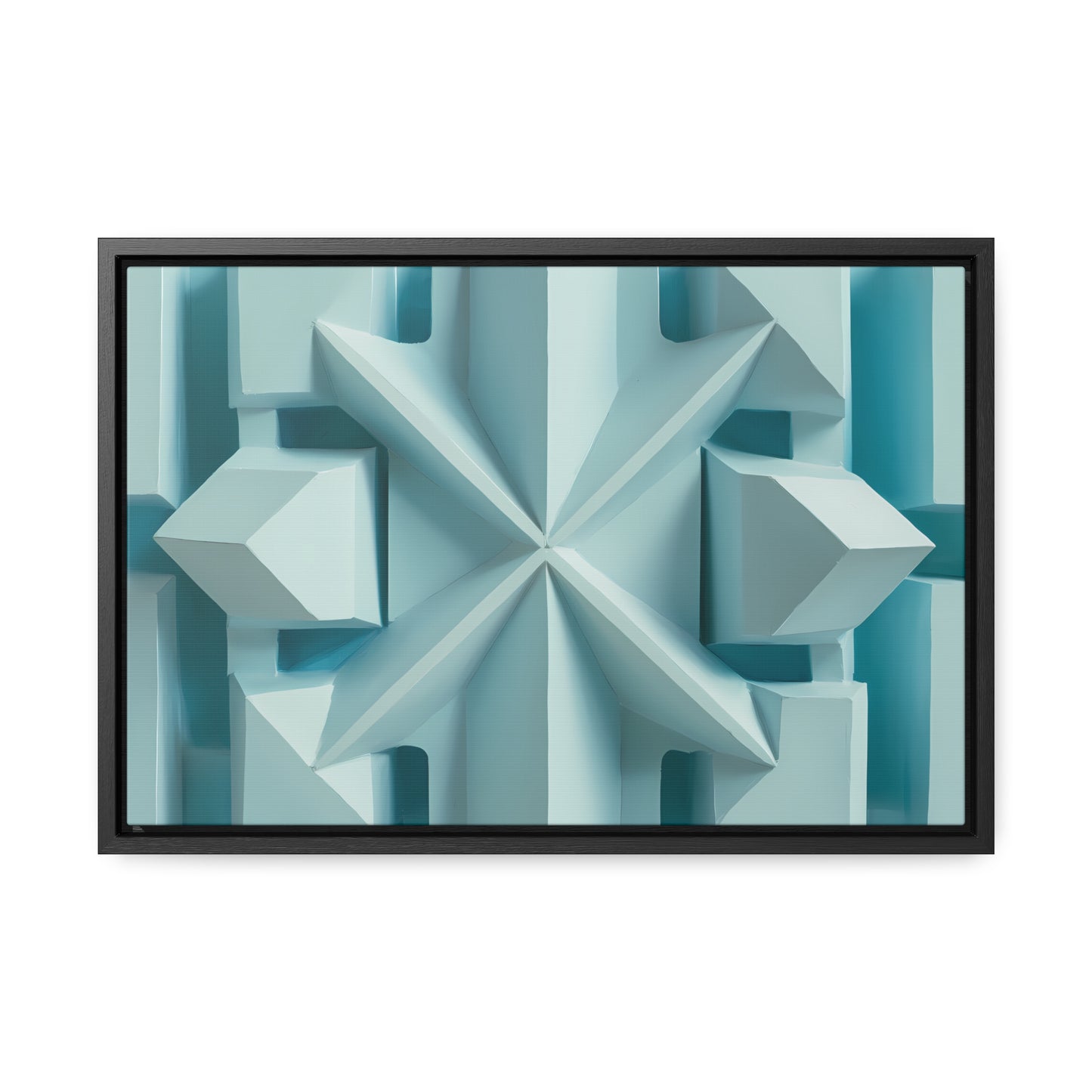 Fractal Symmetry in Ice - Gallery Canvas Wraps, Horizontal Frame