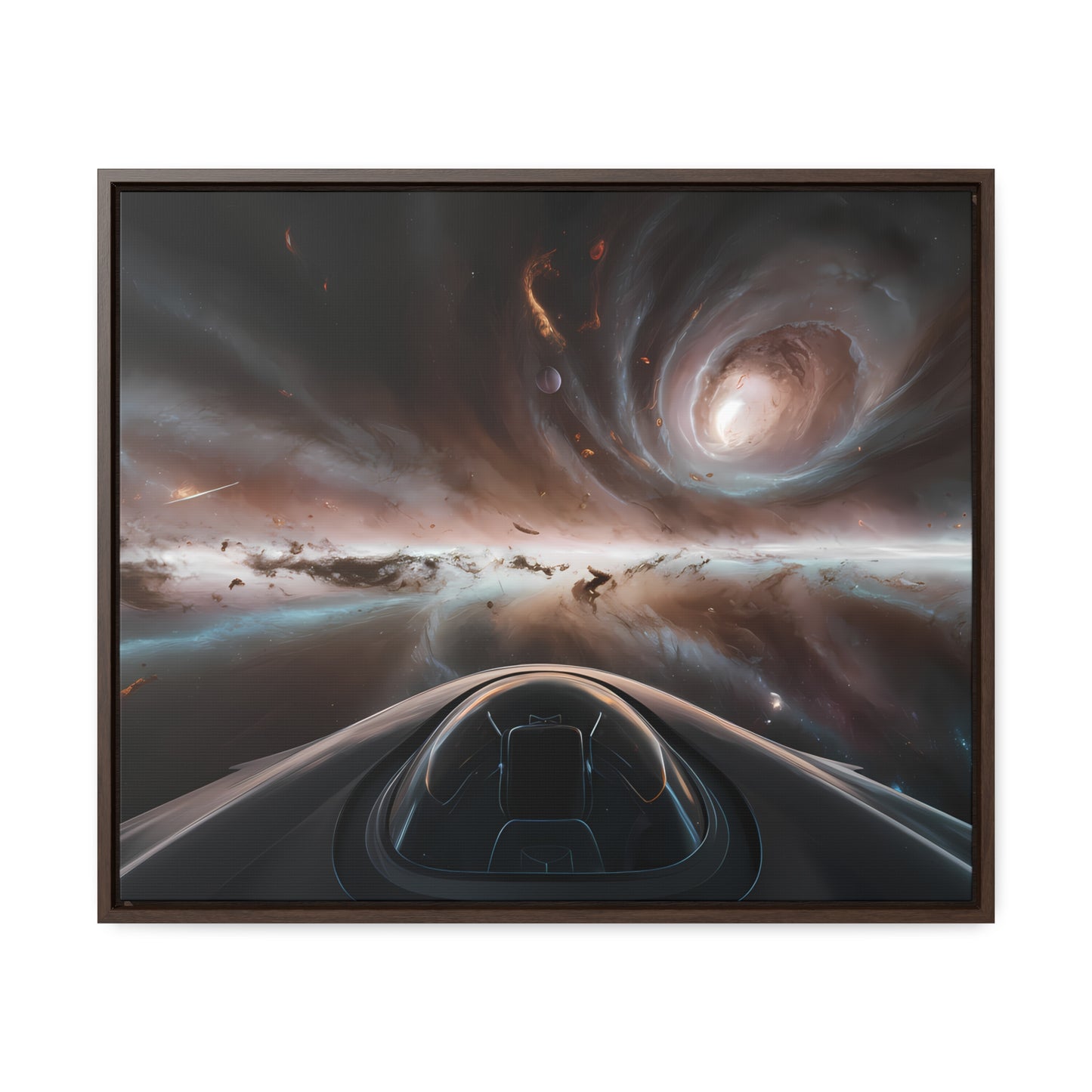 Journey Through the Celestial Abyss - Gallery Canvas Wraps, Horizontal Frame