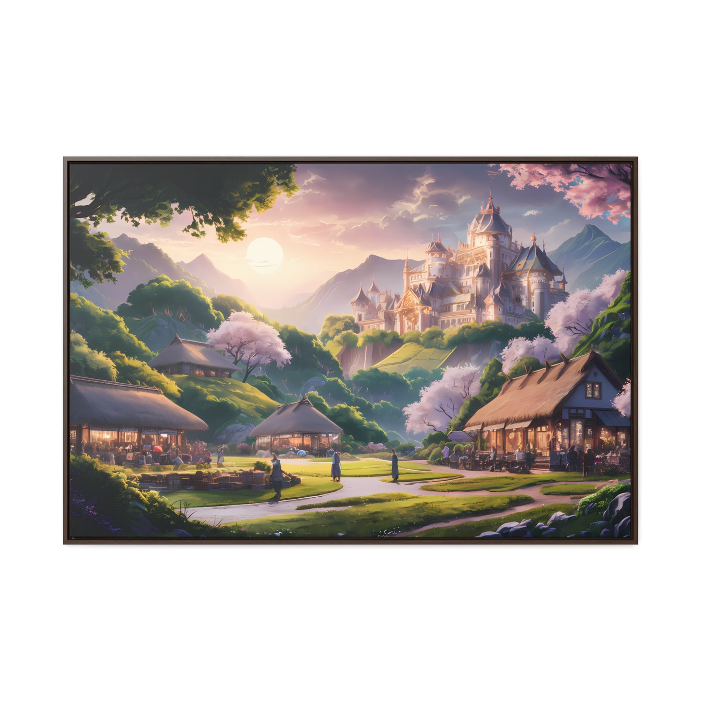 "Whispers of the Twilight Kingdom" - Gallery Canvas Wraps, Horizontal Frame