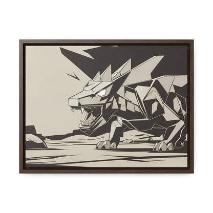 Raging Stone Guardian - Gallery Canvas Wraps, Horizontal Frame