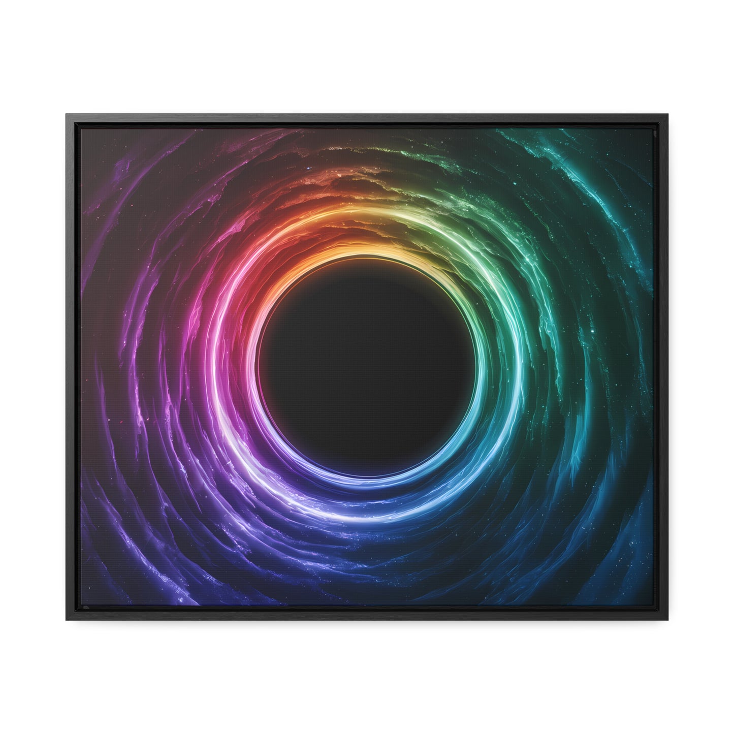 Cosmic Vortex of Light - Gallery Canvas Wraps, Horizontal Frame