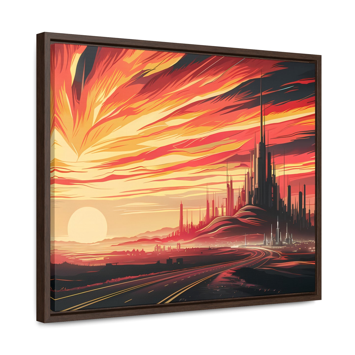 Twilight of the Metropolis - Gallery Canvas Wraps, Horizontal Frame